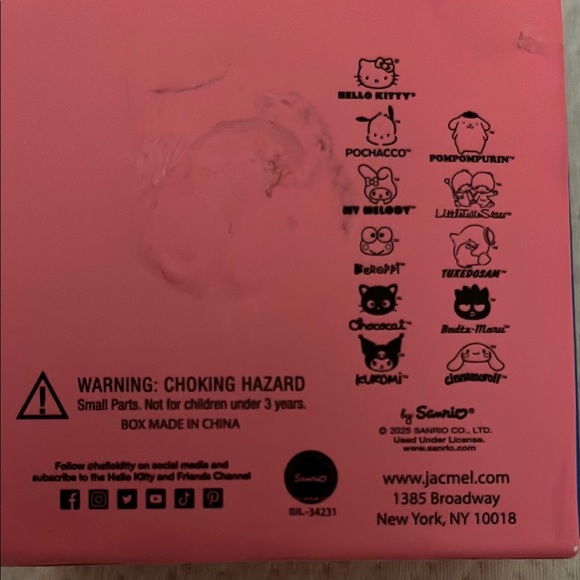 Sanrio Hello Kitty Purple and Silver Keychain - Picture 7 of 7